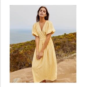 SOLD Christy Dawn Butterscotch Floral Dahlia Dress